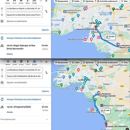A -15min A Velo Du Vieux Port La Rochelle 3 Lejlighed Aytré